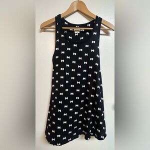 Kate Spade Live a Little Dream Nightgown Size Medium Black & White